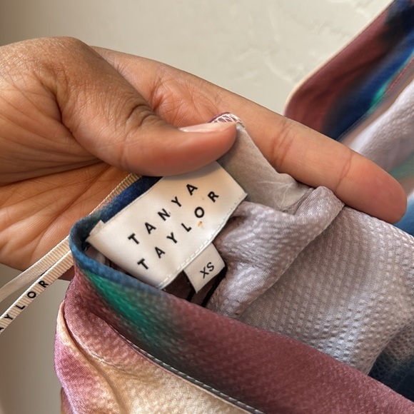 NWT Tanya Taylor Silk Mona Criss Cross Halter Top Size XS - Picture 6 of 6